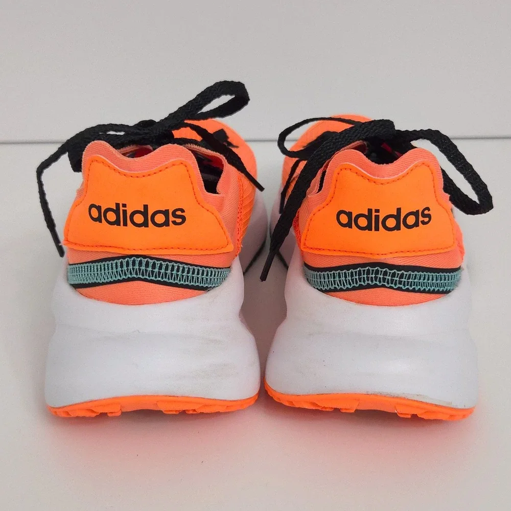 Adidas Neo FluidFlash Neon Orange & Black Cloudform‎ Sneakers- Men's 4.5